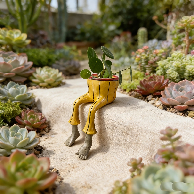Plant Parent Gifts - Whimsical Resin Leggy Planter Legs Ceramic