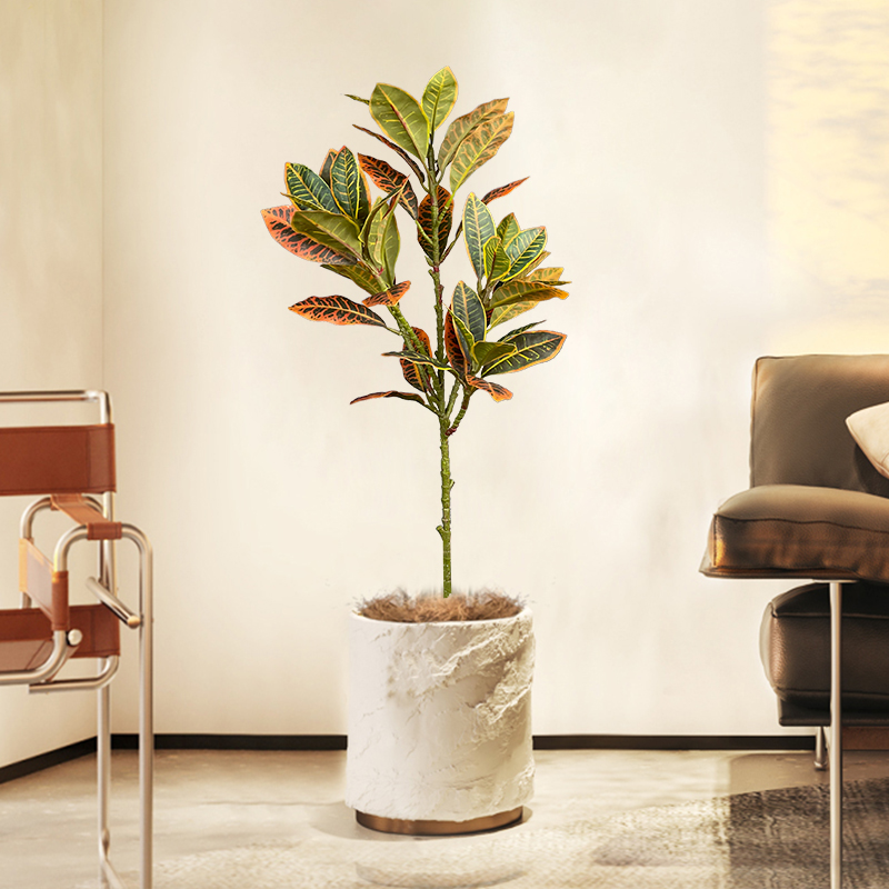120cm Large Fake Ficus Tree Ar - Rubber Plant Ficus avis et prix