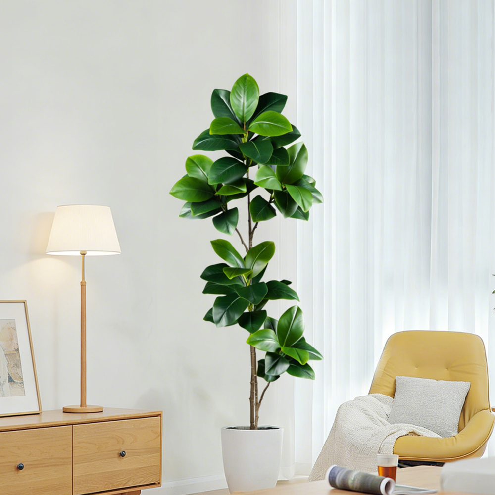 74-140cm Artificial Rubber Tre - Rubber Plant Ficus avis et prix