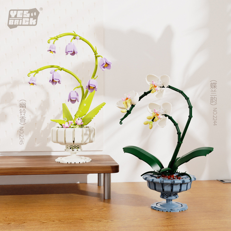 Simulated Orchid Lily Building - Plant Parent Pot avis et prix