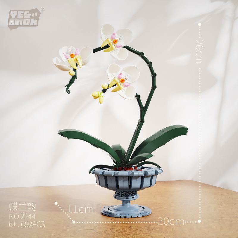 Simulated Orchid Lily Building - Plant Parent Pot avis et prix