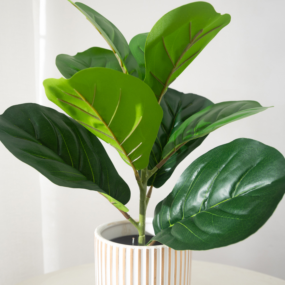 38cm 9 Forks Artificial Ficus  - Rubber Plant Ficus avis et prix