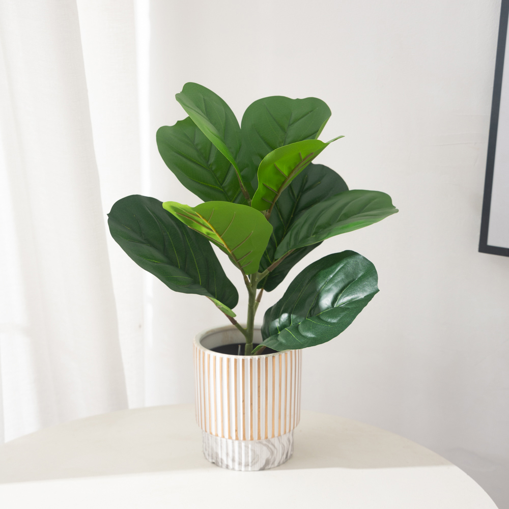 38cm 9 Forks Artificial Ficus  - Rubber Plant Ficus avis et prix