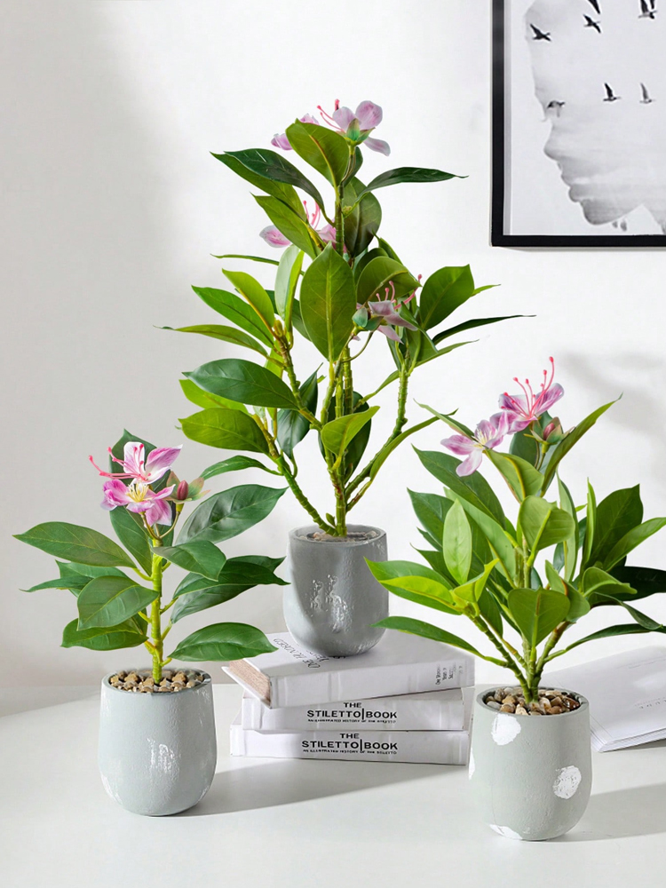 21-40cm Artificial Azaleas Pla - Rubber Plant Ficus avis et prix