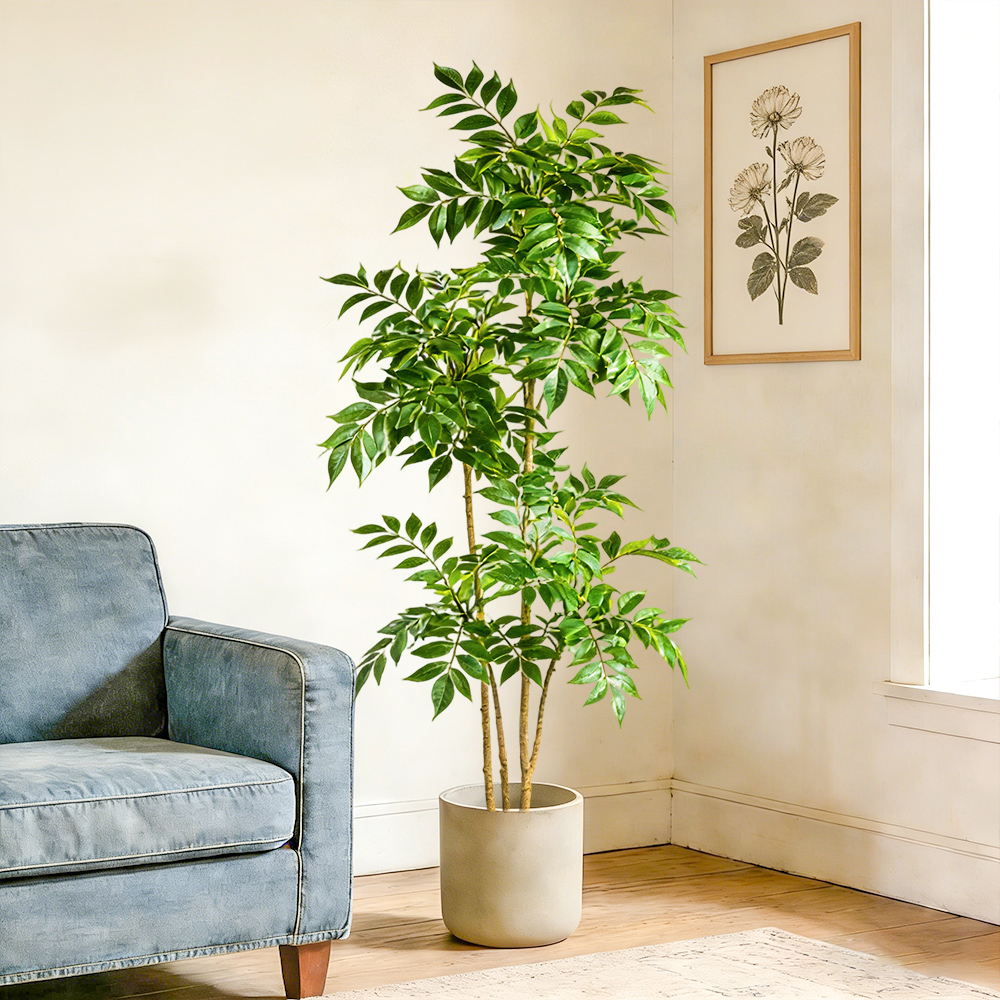 76-140cm Artificial Rubber Tre - Rubber Plant Ficus avis et prix