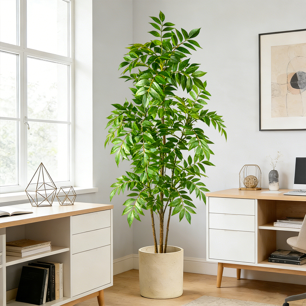 76-140cm Artificial Rubber Tre - Rubber Plant Ficus avis et prix