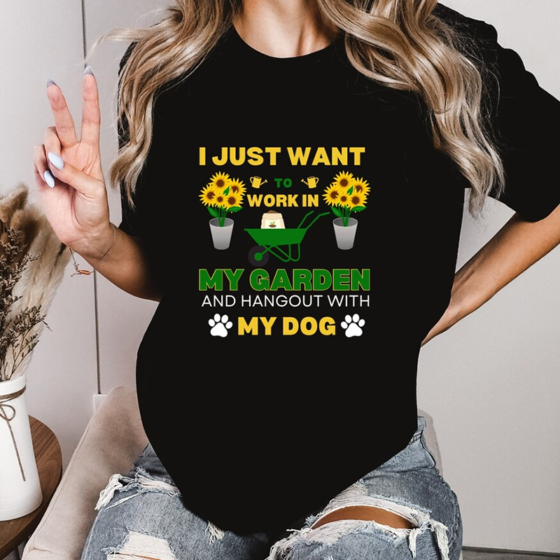 Modern Letter Prints T-Shirt S - Plant Parent Gifts avis et prix
