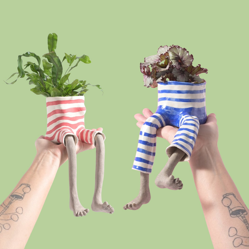 1Pcs Novelty Sitting Legs Cera - Plant Parent Gifts avis et prix