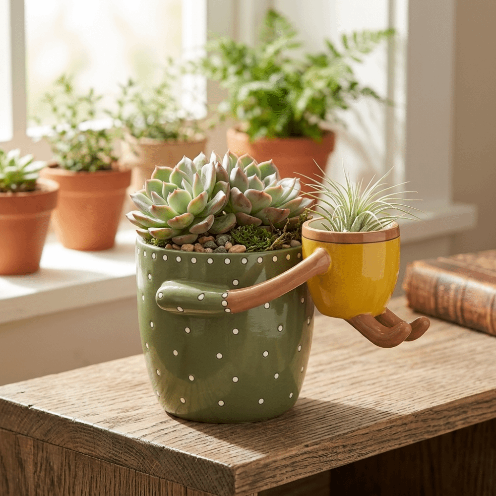Resin Parent-child Flowerpot F - Plant Parent Pot avis et prix