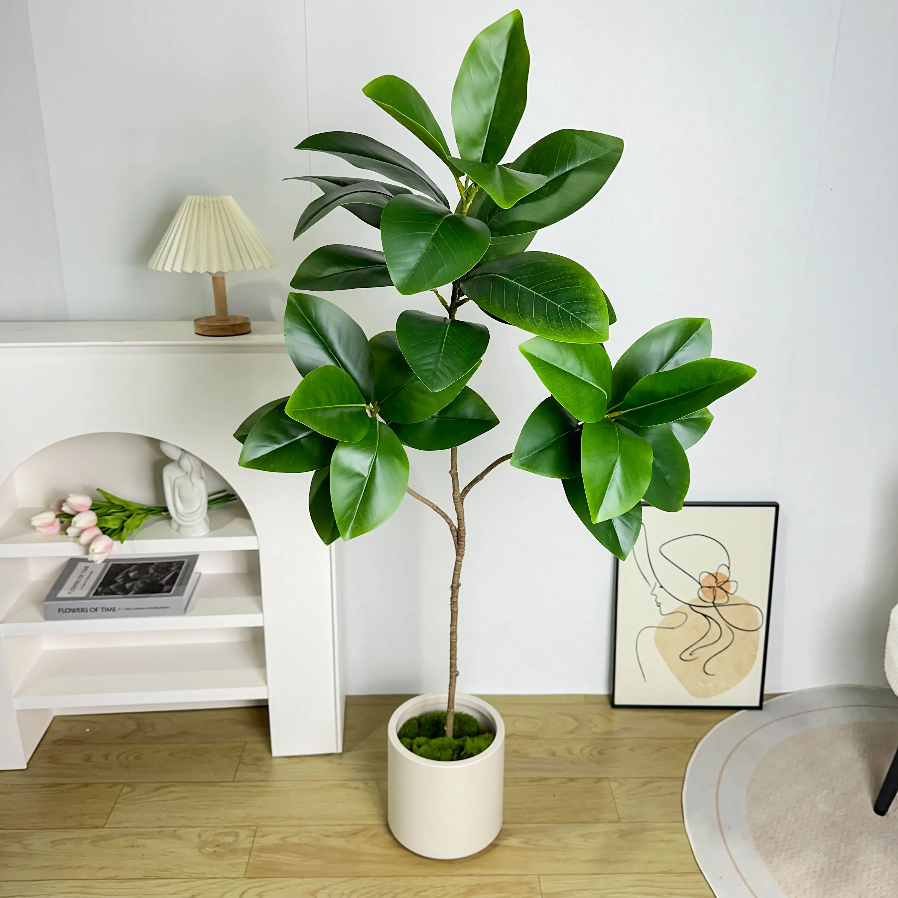 70/135cm Artificial Ficus Tree - Rubber Plant Ficus avis et prix