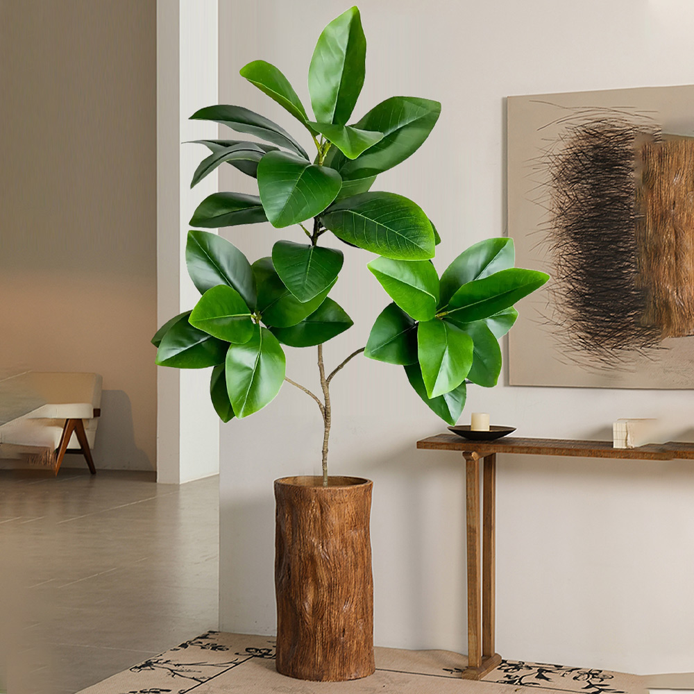 74-140cm Artificial Rubber Tre - Rubber Plant Ficus avis et prix