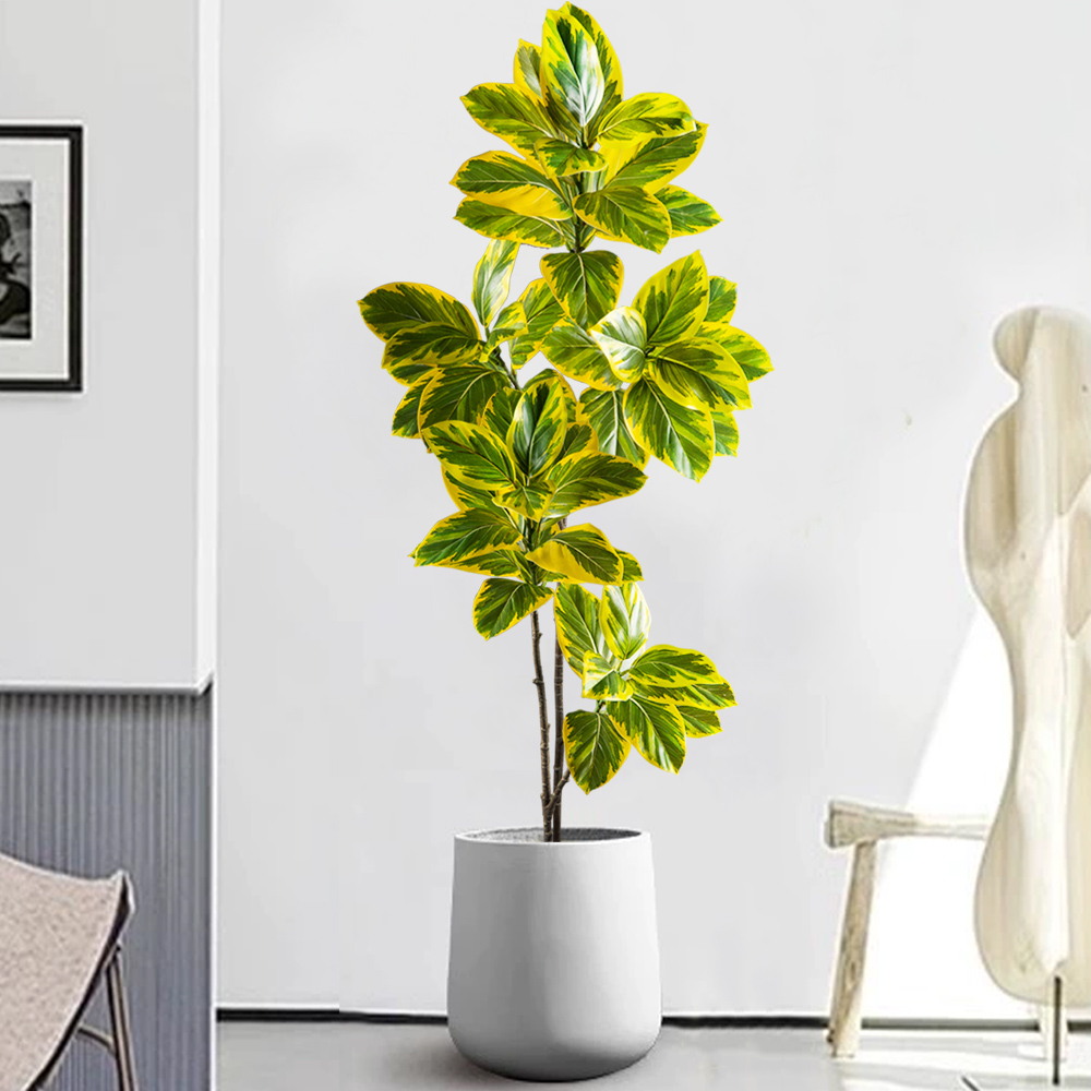 70-130cm Artificial Banyan Tre - Rubber Plant Ficus avis et prix