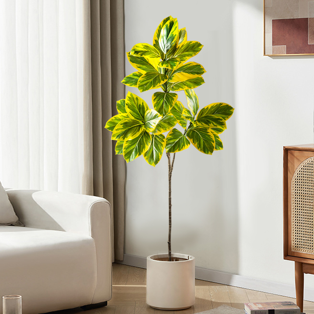 70-130cm Artificial Banyan Tre - Rubber Plant Ficus avis et prix