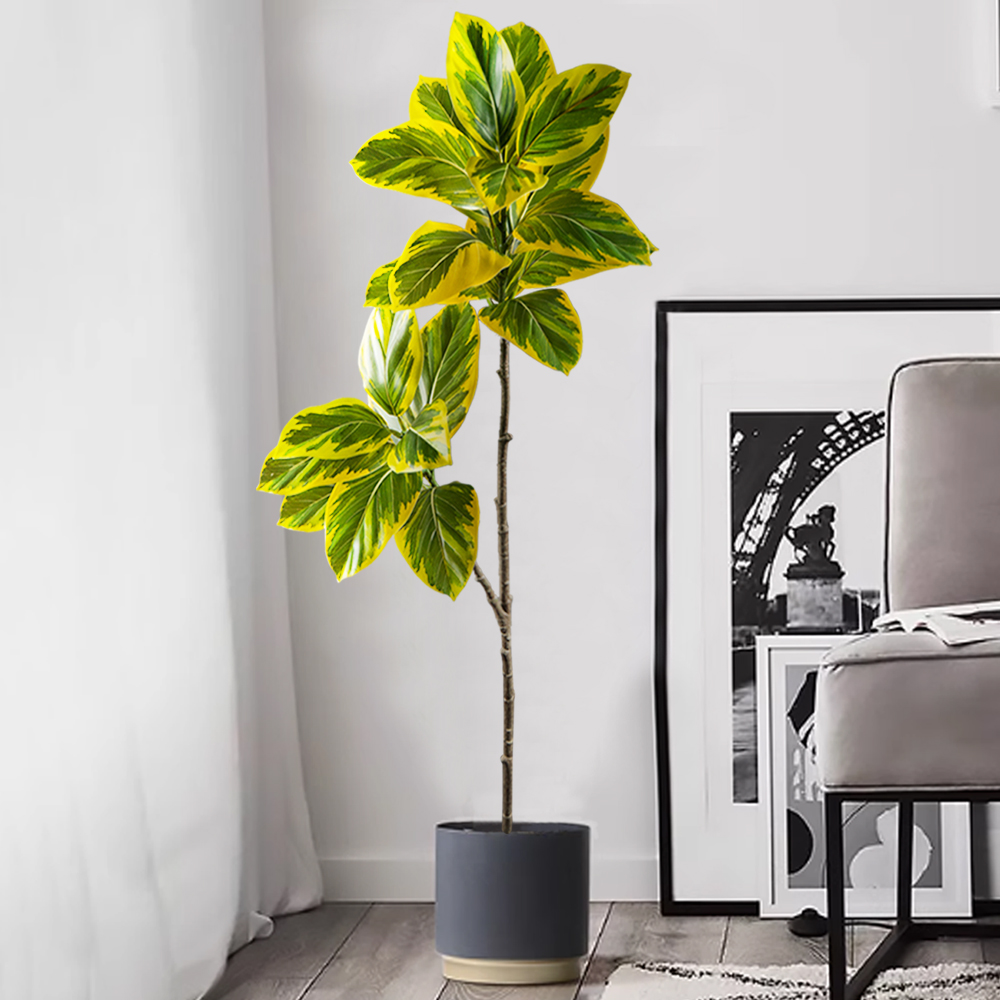 70-130cm Artificial Banyan Tre - Rubber Plant Ficus avis et prix