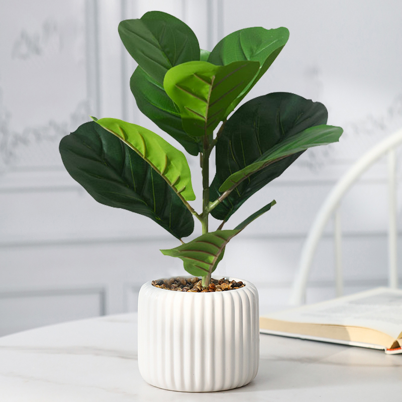 38cm Fake Ficus Tree Artificia - Rubber Plant Ficus avis et prix