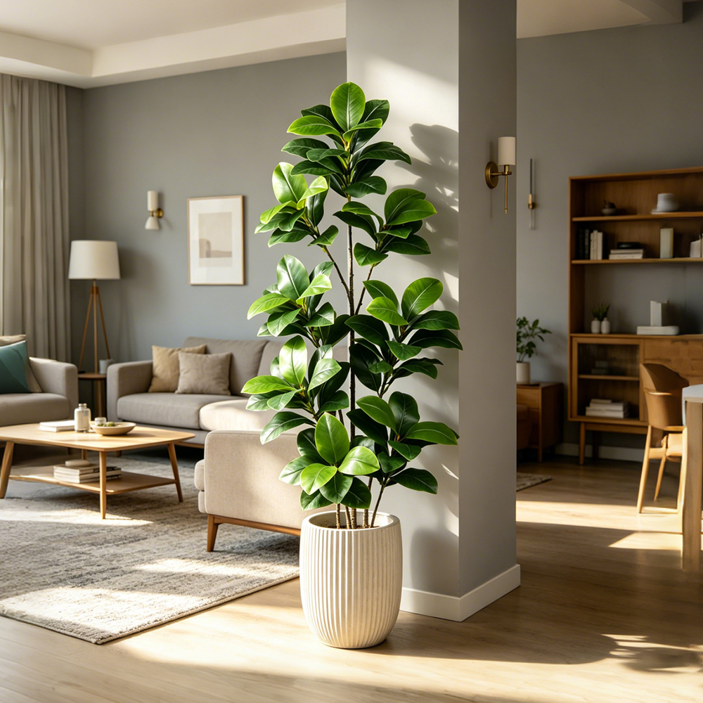 74-140cm Large Artificial Bany - Rubber Plant Ficus avis et prix